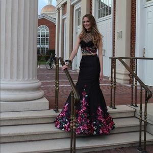 Two-Piece Fit-and-Flare Prom Dress SEND AN OFFER